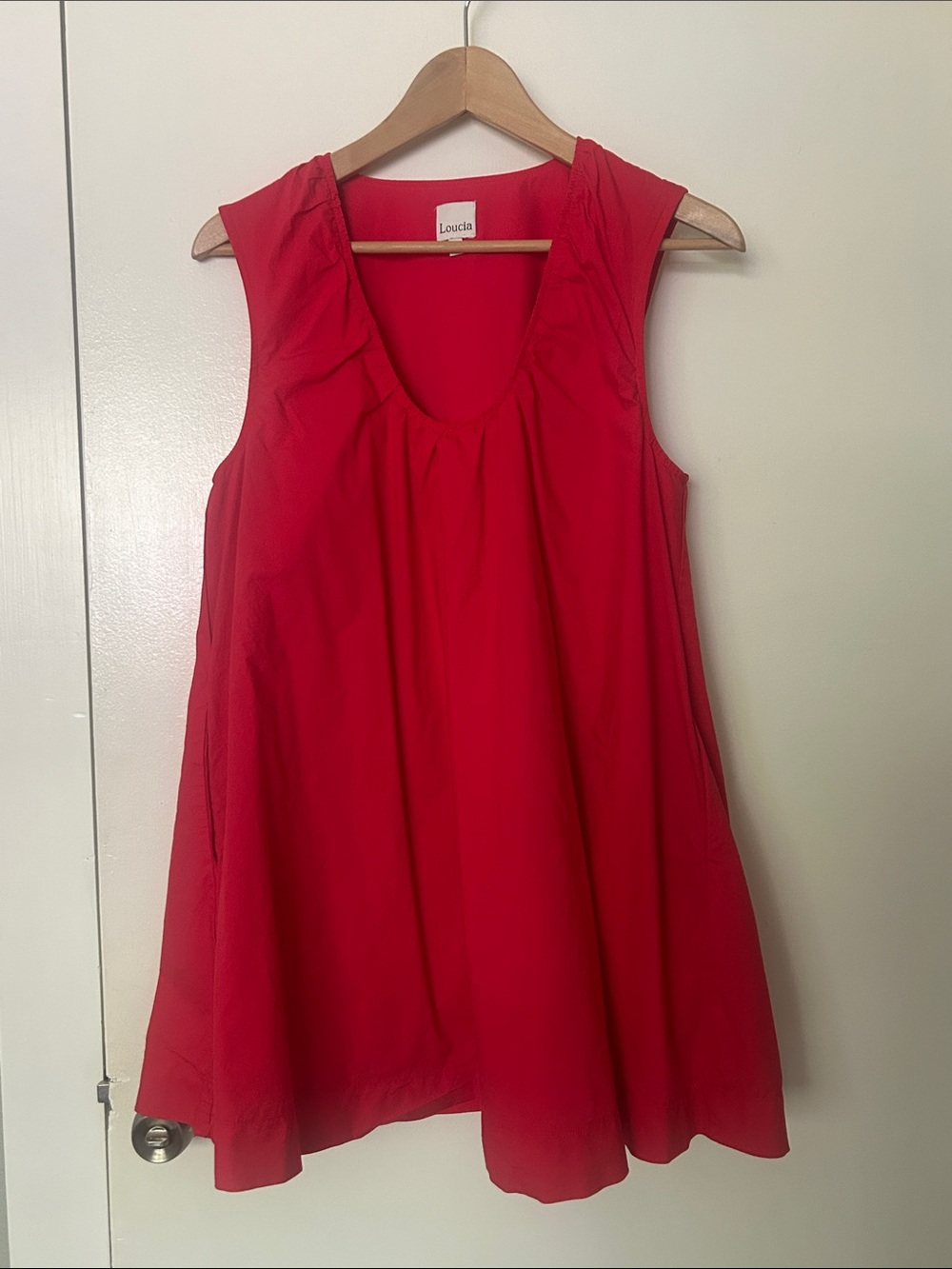 Red Sleeveless Mini Dress